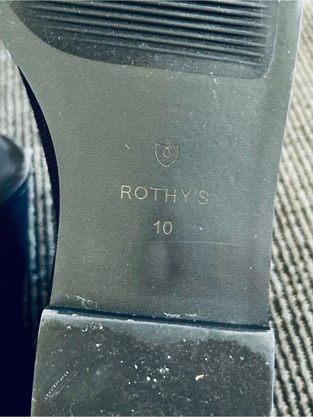 Rothy's Black The Merino Wool Chelsea Flat Ankle Boots, size 10 EU 41 - Picture 13 of 13